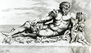 Río Nilo, c.1653 de Francois Perrier